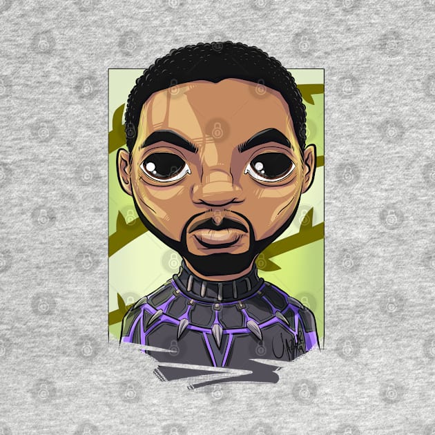 Pop Culture Caricature #5 - Black Panther by yazgar